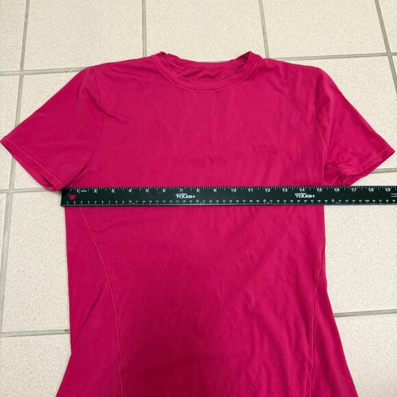 Lululemon Nulu Wondermost Short Sleeve Shirt Pink Womens Size 10 - Picture 4 of 5